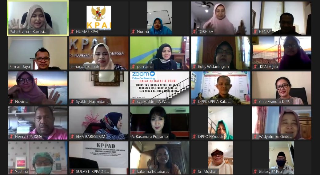 Web Meeting KPAI: Rehabilitasi AMPK di tengah pandemi, Perspektif TPPO, Eksploitasi dan Pekerja Anak
