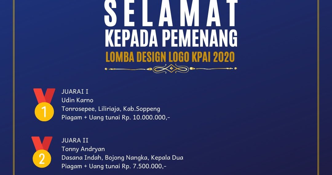 PEMENANG LOMBA DESAIN LOGO KPAI 2020