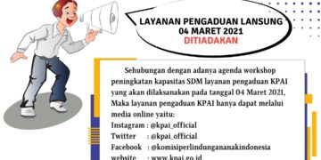 Layanan Pengaduan Langsung 04 Maret 2021 Ditiadakan Sementara