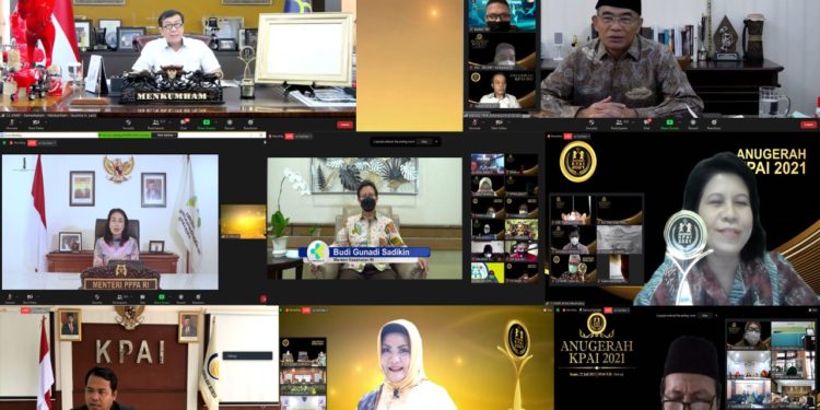 ANUGERAH KPAI 2021 : SEBAGAI BENTUK APRESIASI TERHADAP STAKEHOLDER YANG MEMILIKI KOMITMEN, INOVASI DAN TELAH BERKONTRIBUSI AKTIF TERKAIT PERLINDUNGAN ANAK