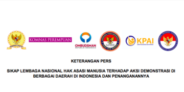 Sikap Lembaga Nasional HAM terhadap Aksi Demonstrasi di Berbagai Daerah di Indonesia & Penanganannya
