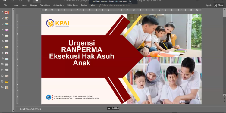 KPAI Dorong Perma Khusus agar Eksekusi Hak Asuh Anak berpihak pada Anak